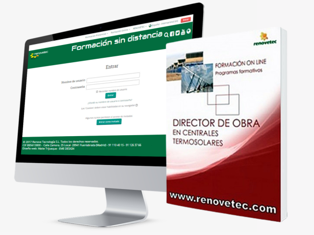 Programa Formativo Online DIRECTOR DE OBRA EN CENTRALES TERMOSOLARES